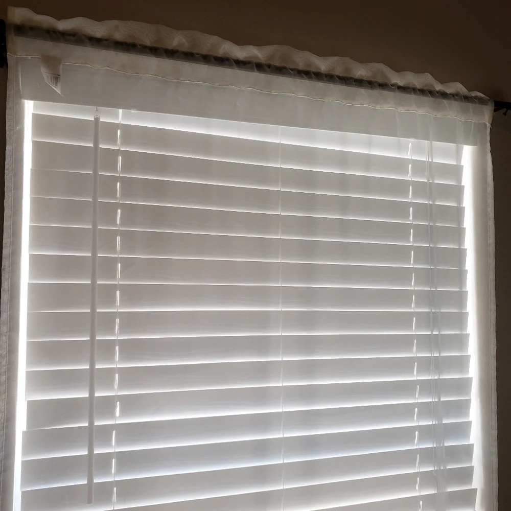 Sheer Rod Pocket Curtain Panel 2 Piece Ivory